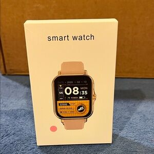 Smart Watch with Pink Band
